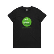 Green Street icon and URL - Womens Maple Tee (Same day)