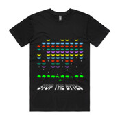 "Stop the bytes" space invaders - Men's Staple Tee