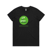 Green Street icon and URL - Womens Maple Tee (Same day)