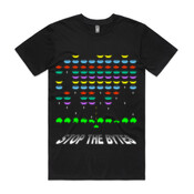 "Stop the bytes" space invaders - Men's Staple Tee